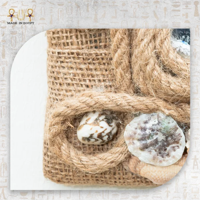 Seashell Mirror with Natural Rope Frame - Image 2