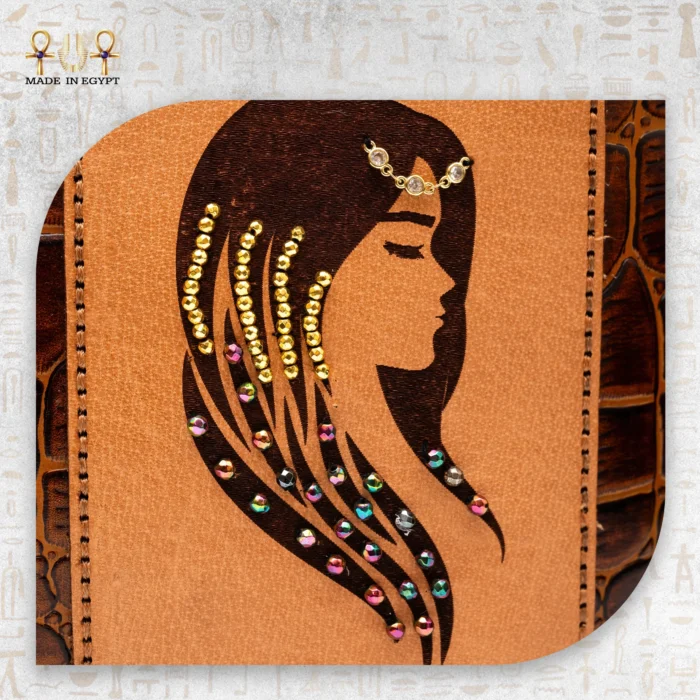 Spirit of Femininity Embroidered Leather Tote - Image 5