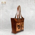 Spirit of Femininity Embroidered Leather Tote - Image 6
