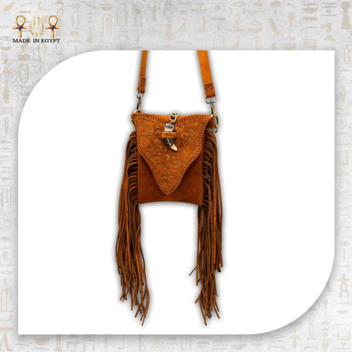 Floral Natural Stone Leather Bag - Image 2
