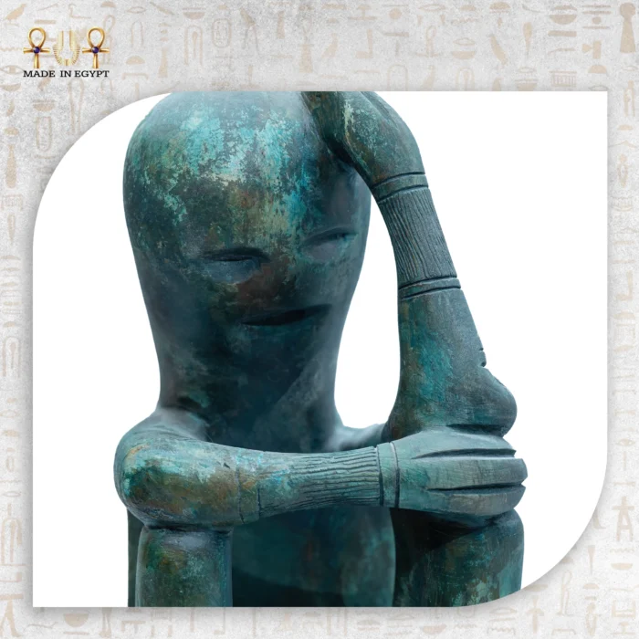 Statue of an Ancient Egyptian Thinker - Image 4