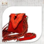Natural Leather Deer Fringe Bag