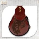 Natural Leather Wolf Crossbody Bag - Image 5