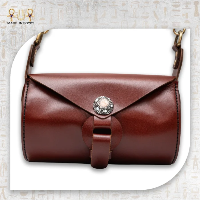 Natural Leather Wolf Crossbody Bag - Image 2