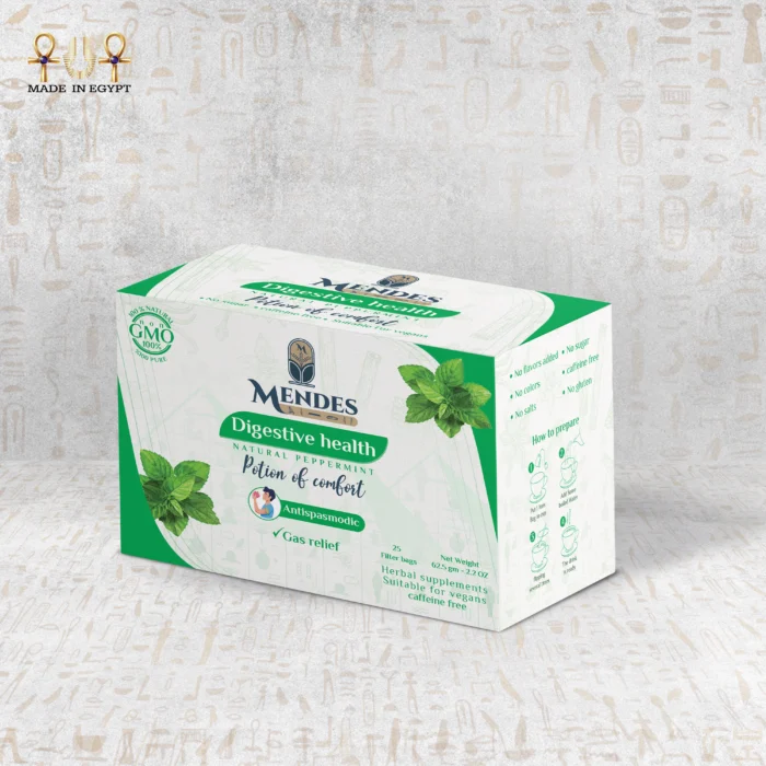 Mendes Digestive Health Natural Peppermint Herbal Tea - Image 2