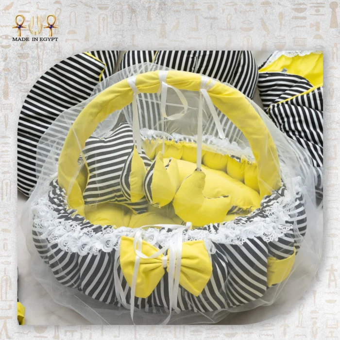Sunny Stripes Baby Nest Set – Modern Warmth Collection - Image 2