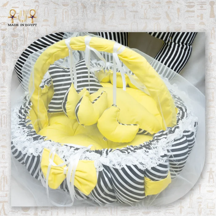 Sunny Stripes Baby Nest Set – Modern Warmth Collection - Image 4