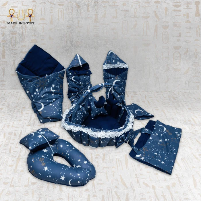 Moon & Stars Baby Nest Set – Calm Night Collection - Image 2