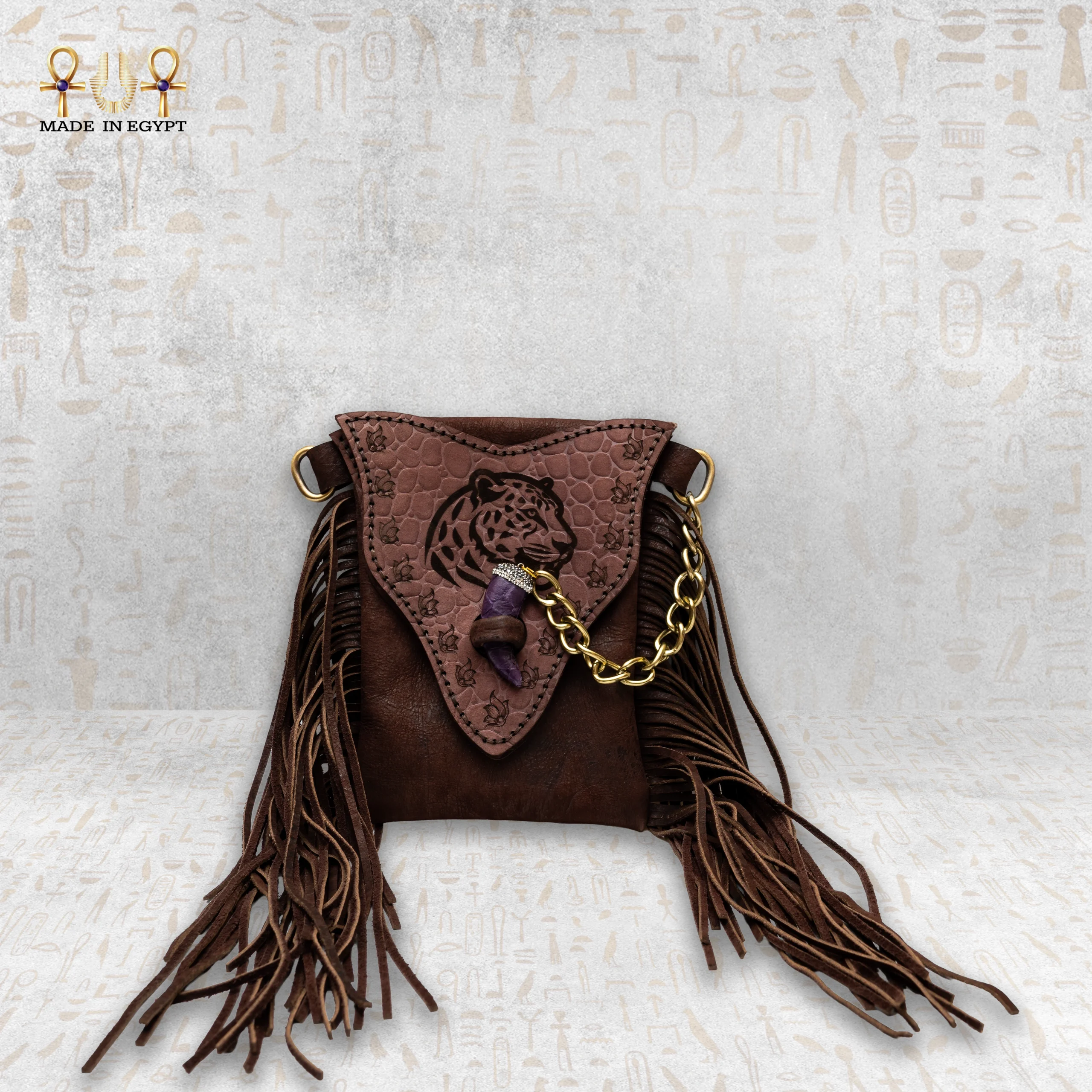 @8A.Leather Tiger Bag Leather Tiger Bag - Image 1