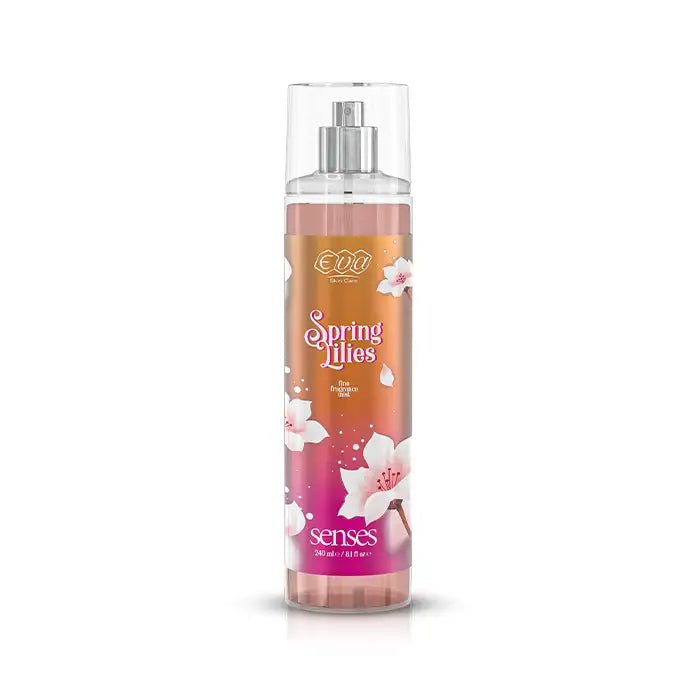 0IyEdpMhkzguXJahs0NwI2lWt2S3Quj9wJ7BzgP8.jpg Eva Skin Care Senses Body Splash Spring Lilies 240 Ml - Image 1