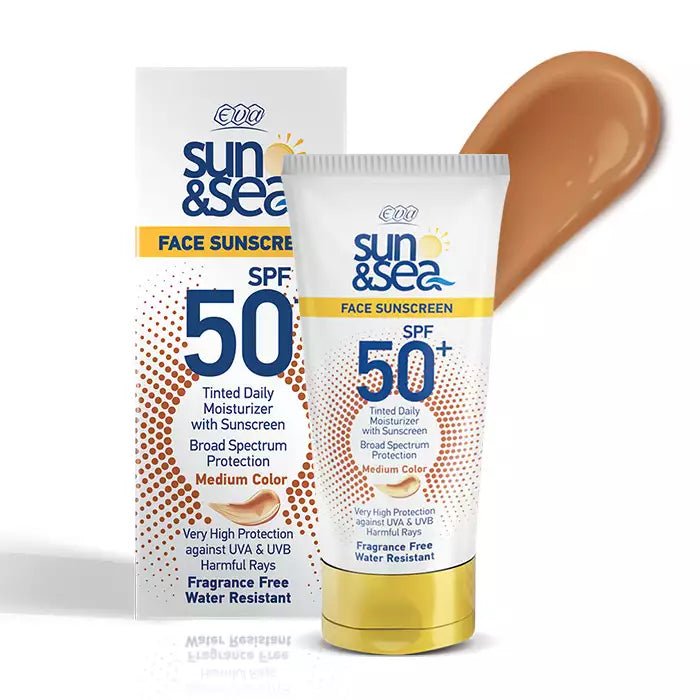 1fk3kk8oRSzvBz2CavYRBaWwCvIAFg201c6SJhq8.jpg Eva Sun & Sea Tinted Face Sunscreen ( SPF +50 ) 40 Ml - الصورة 1