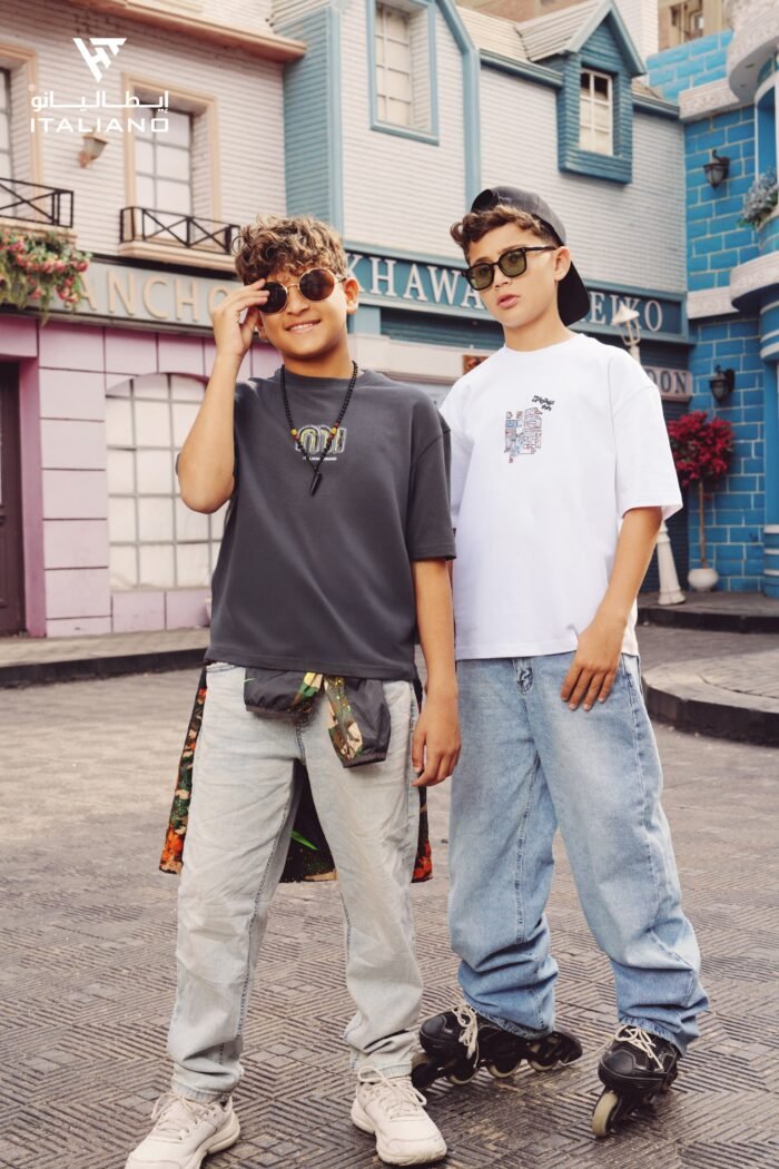 ⁦Boys OverSize T-Shirt ITSH77⁩ - الصورة ⁦4⁩