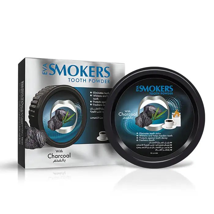 71DEZRUgjXo5q7KNPtVD8AJRO0nYCroUwUiI6ZpN.jpg Eva Smokers Cleansing Tooth Powder With Charcoal 40 Gm - Image 1