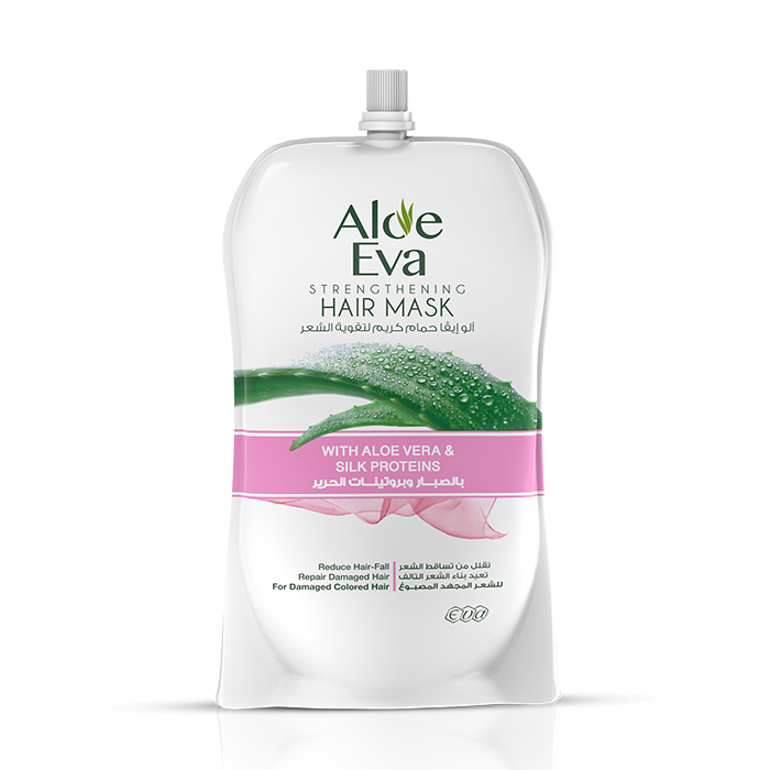 93180.png Aloe Eva Strengthening Hair Mask Pouch With Aloe Vera & Silk Proteins 250 Gm - Image 1