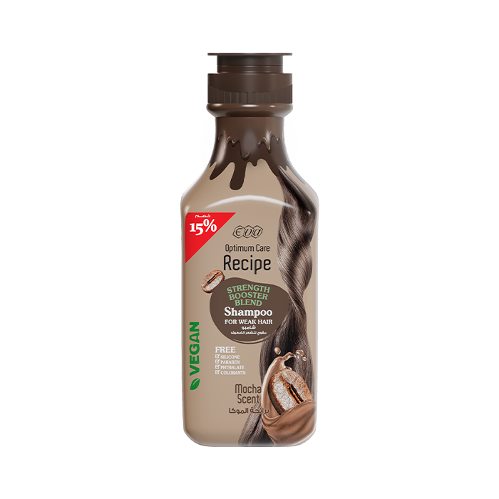 999518.png Eva Recipe Strength Booster Blend Shampoo Mocha Scent 350 Ml ( Special Offer 15 % ) - الصورة 1