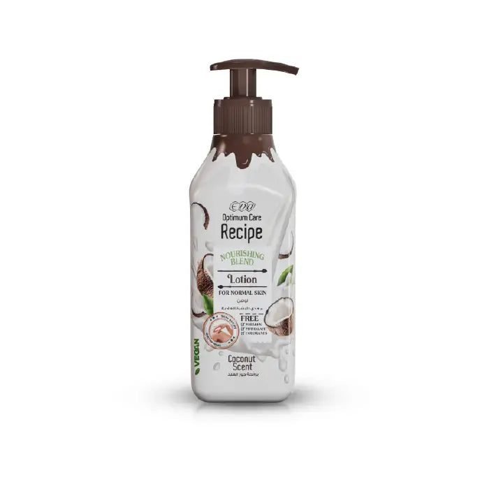 9WQADQ46UqITtyMYMDonRB0x7sAtZk8ZieSb6aV2.jpg Eva Recipe Lotion For Normal Skin Coconut Scent 370 Ml - الصورة 1