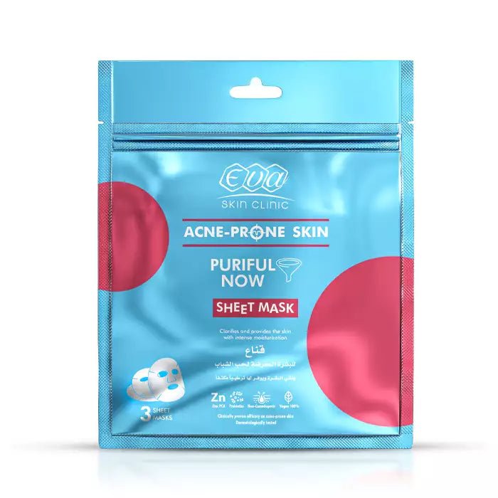9mgxKIYQGyuSZ9Ylb3gerQuKMdqL1dRL9TZ3YKOh.jpg Eva Skin Clinic Acne-Prone Skin Sheet Mask ( 3 sheet Masks ) - Image 1