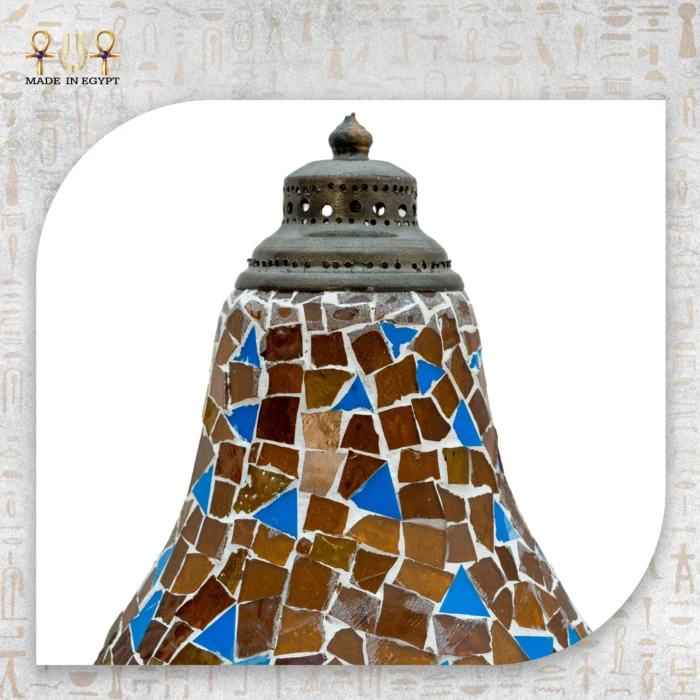 Oriental Pear-Shaped Mosaic Table Lamp - Image 2