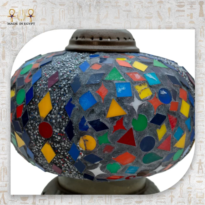 Colorful Oriental Mosaic Table Lamp - Image 2
