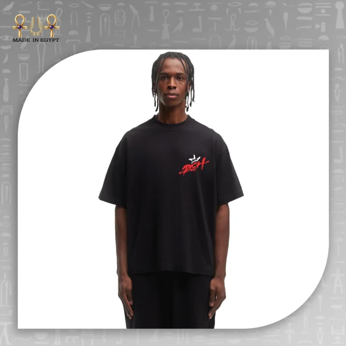 @12aRich Brush Graphic Oversized T-Shirt تيشيرت أوفر سايز Rich بتصميم فرشاة جرافيك - الصورة 1