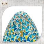 Oval Mosaic Decorative Light in Blue and Green Tones - Image 2