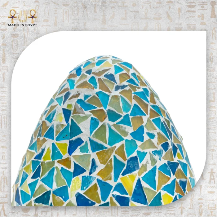 Oval Mosaic Decorative Light in Blue and Green Tones - Image 2