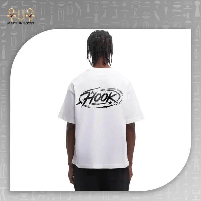 ⁦تيشيرت أوفر سايز Hook بتصميم Swoosh Star Logo⁩ - الصورة ⁦4⁩