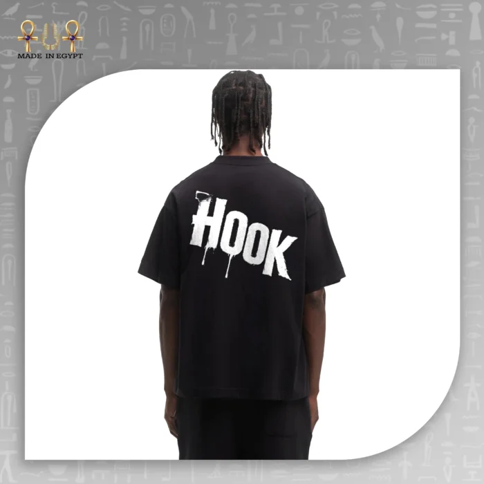 ⁦تيشيرت أوفر سايز Hook Drip Logo⁩ - الصورة ⁦4⁩