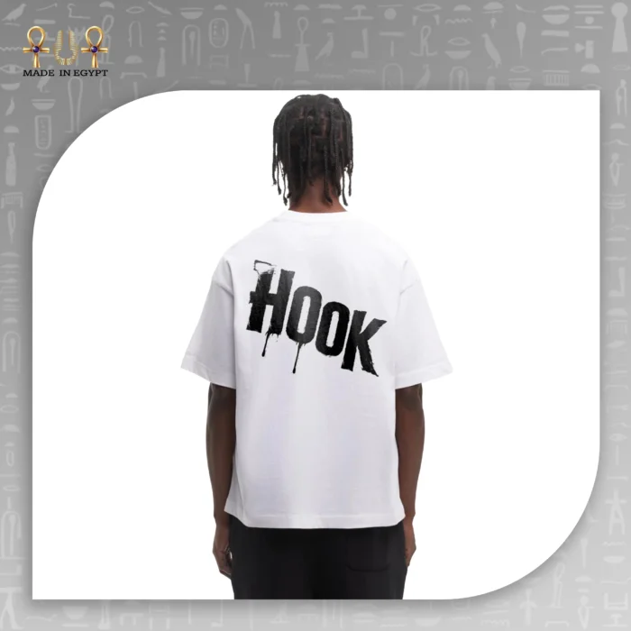 ⁦تيشيرت أوفر سايز Hook Drip Logo⁩ - الصورة ⁦2⁩