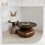 Square Coffee Table with Side Stools