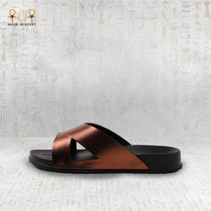 Uni Pamp Sunrise Black Cross Strap Women Slides - Image 3