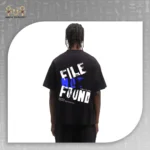 تيشيرت أوفر سايز أبيض بطباعة File Not Found - الصورة 4