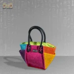 Handmade Raffia Lined Bag - Image 6
