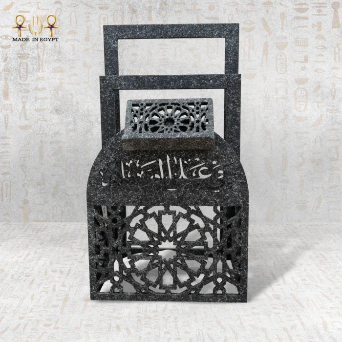 ⁦Luxury Metal Quran Holder with Islamic Design⁩ - الصورة ⁦9⁩