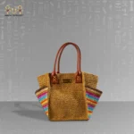 Handmade Raffia Lined Bag - Image 7