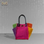 Handmade Raffia Lined Bag - Image 3