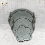 ⁦Silver Crescent and Cloud Serving Tray Set⁩ - الصورة ⁦2⁩