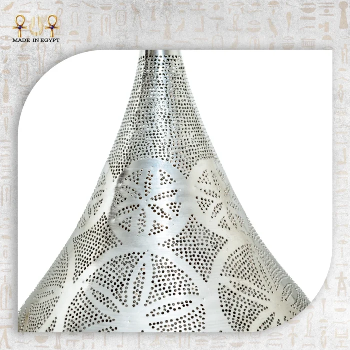 Geometric Perforated Metal Decorative Lantern - Image 2