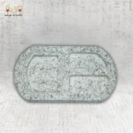 ⁦Gold Divided Serving Tray with Side Handles⁩ - الصورة ⁦5⁩