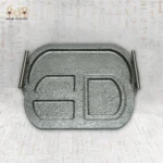 ⁦Gold Divided Serving Tray with Side Handles⁩ - الصورة ⁦4⁩