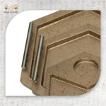 Green Marble Effect Hexagon Serving Tray - Image 4