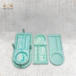 Turquoise Marble Effect Multi Serving Tray Set - Image 6