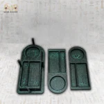 Turquoise Marble Effect Multi Serving Tray Set