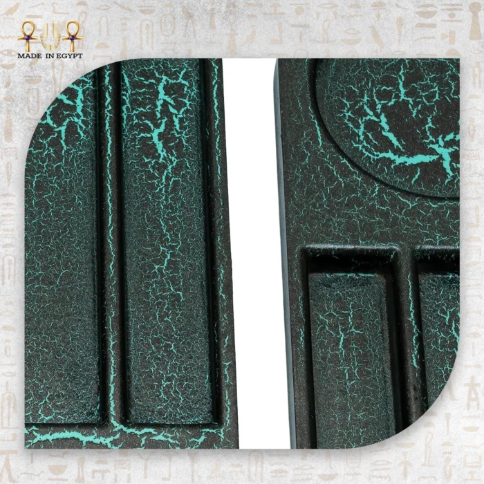 Turquoise Marble Effect Multi Serving Tray Set - Image 3