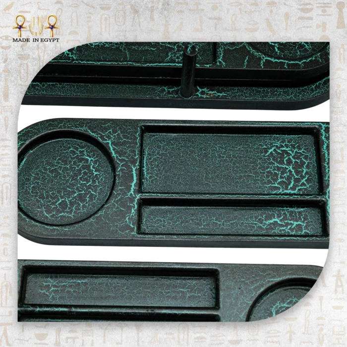 Turquoise Marble Effect Multi Serving Tray Set - Image 2