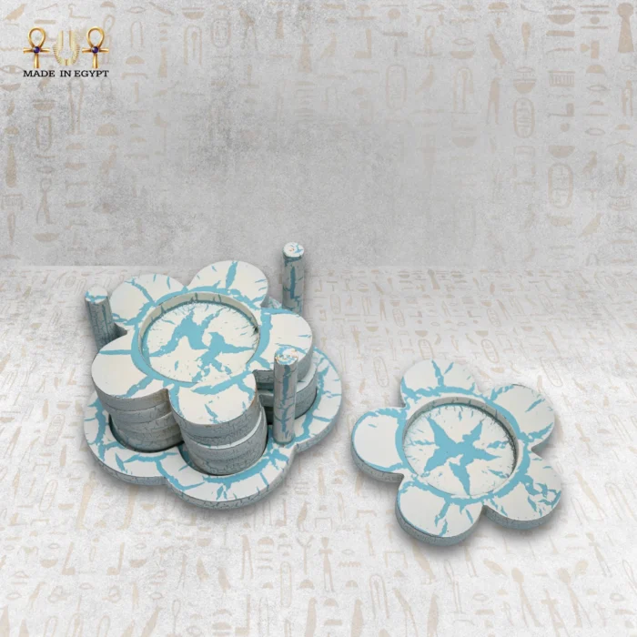 Turquoise Marble Effect Serving Tray Set - Image 14
