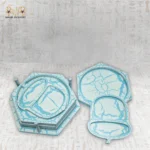 Turquoise Marble Effect Serving Tray Set - Image 12