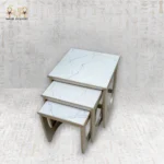 Marble Look Nesting Tables Set