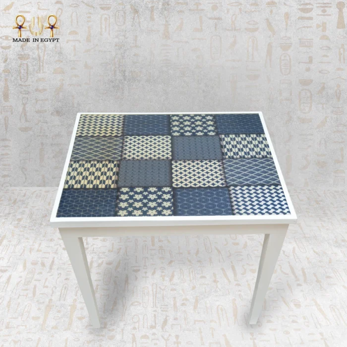 ⁦Geometric Pattern Nesting Tables Set⁩ - الصورة ⁦3⁩