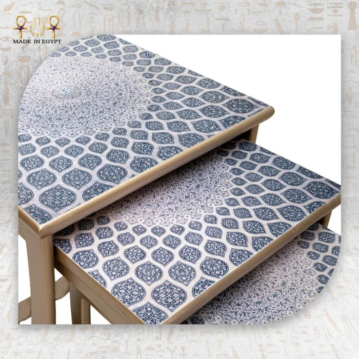 Mandala Pattern Nesting Tables Set - Image 3
